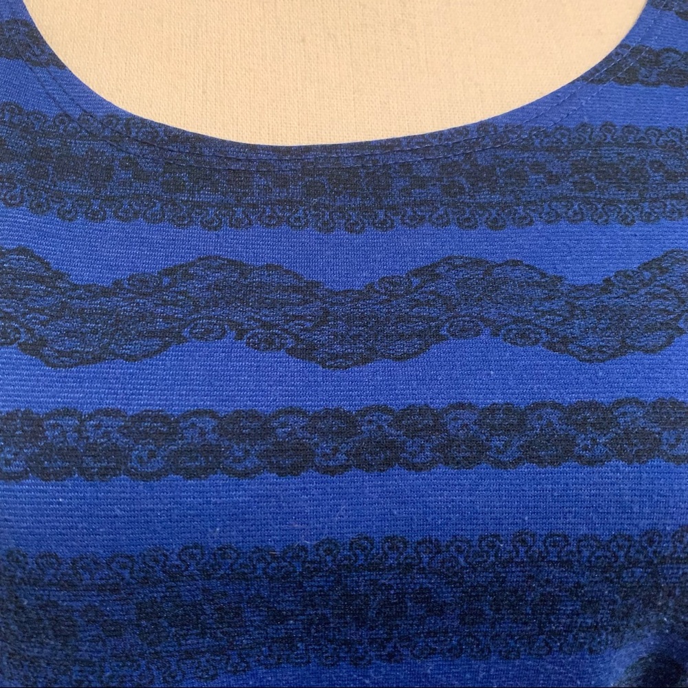 Womens Have top blue and black - Picture 3 of 5